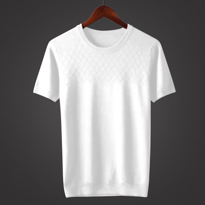 Herren-Shirt Atmungsaktiv Weich Rundhals Leicht