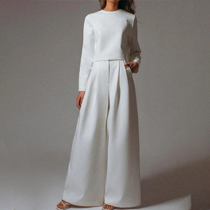 Damen Hosen-Set mit langärmligem Oberteil