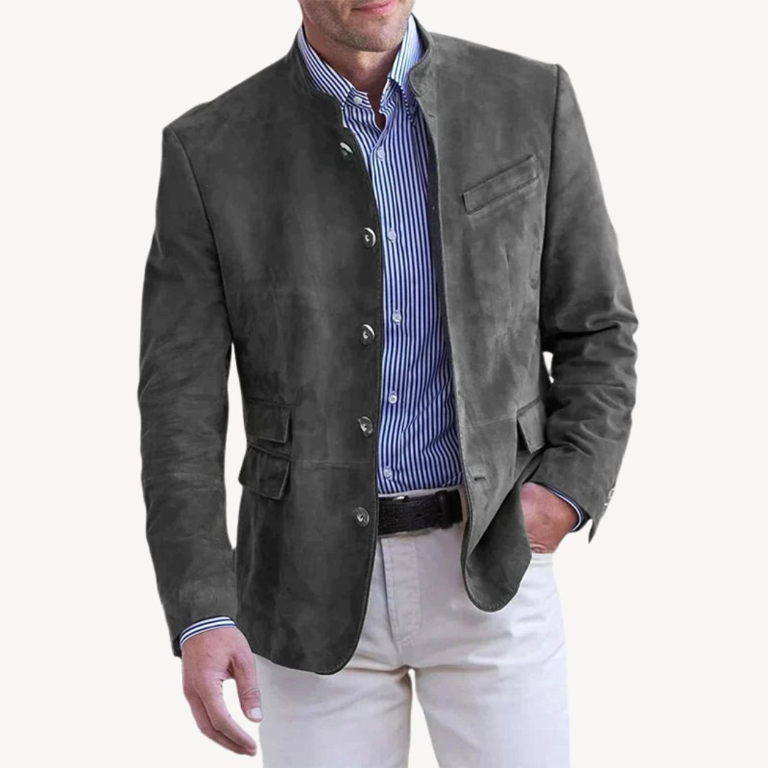 Wildleder-Blazerjacke für Herren | Loravelle 3