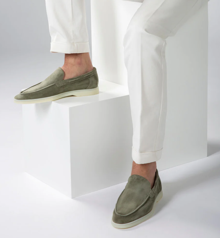 Herren Loafers Wildleder Slip-On Schuhe Bequem - BerlinGlamour