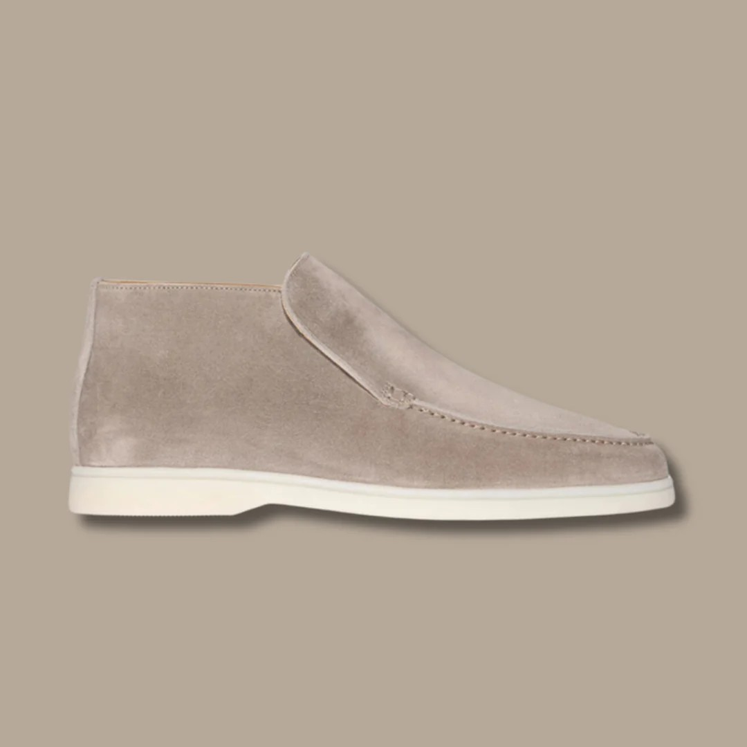 Wildleder-Slipper – Bequem – Slipper – Herren-Slipper – Herrenschuhe-Hellbraun-34-Chaps Herrenmode