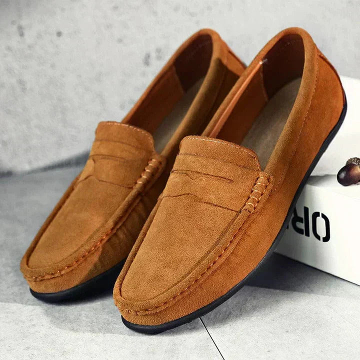 Herren Slipper Wildleder Rutschfest Mokassino Komfort - BerlinGlamour