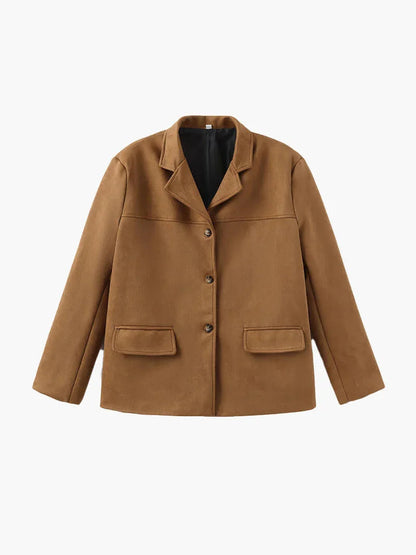 Wildlederoptik Kurzjacke für Damen 0