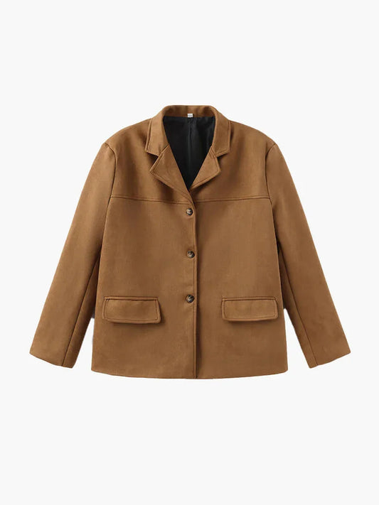Wildlederoptik Kurzjacke für Damen 0