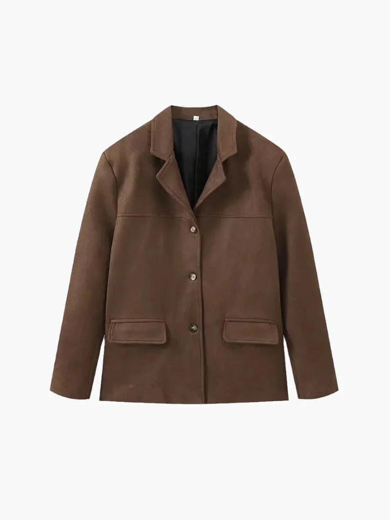 Wildlederoptik Kurzjacke für Damen 1