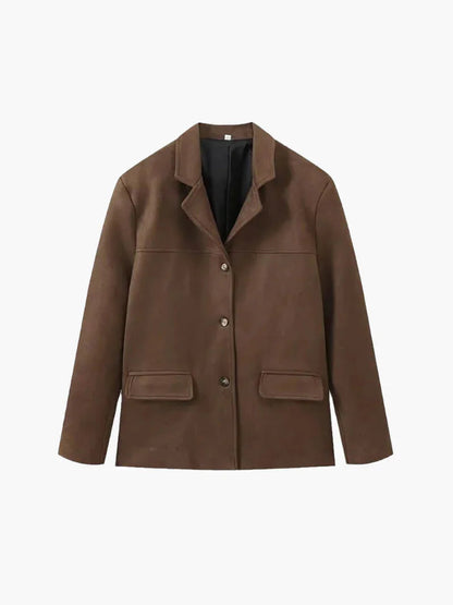 Wildlederoptik Kurzjacke für Damen 1