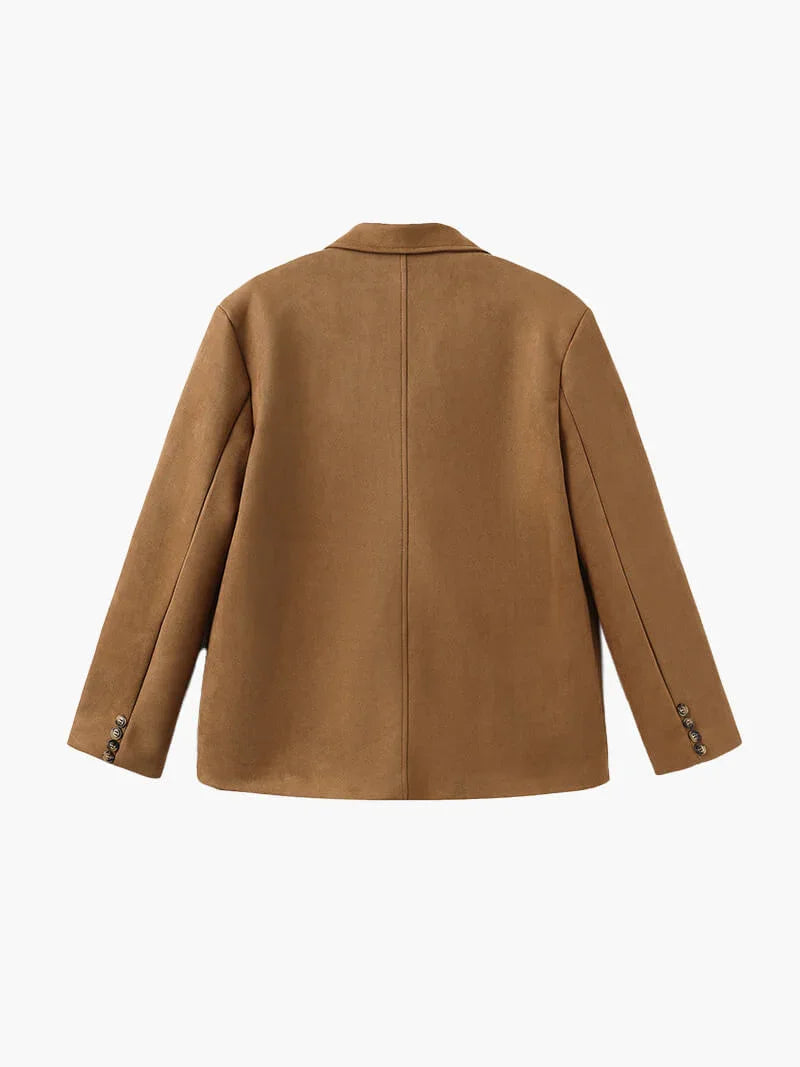 Wildlederoptik Kurzjacke für Damen 2