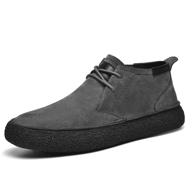 Wildlederschuhe – Strukturierte Sohle – Schnürschuhe – Desert Shoes – Herrenschuhe-Chaps Herrenmode