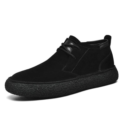 Wildlederschuhe – Strukturierte Sohle – Schnürschuhe – Desert Shoes – Herrenschuhe-Chaps Herrenmode