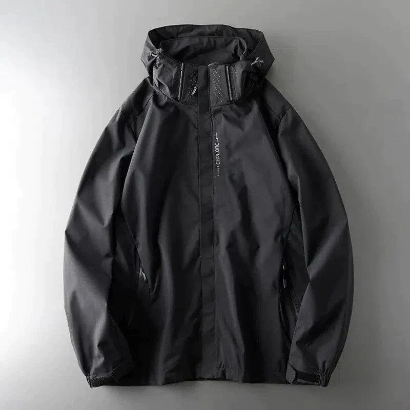 Herren Outdoorjacke Wasserdicht Winddicht mit Kapuze - BerlinGlamour