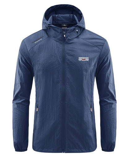 Wasserdichte Herren Laufjacke mit Kapuze Leicht - BerlinGlamour