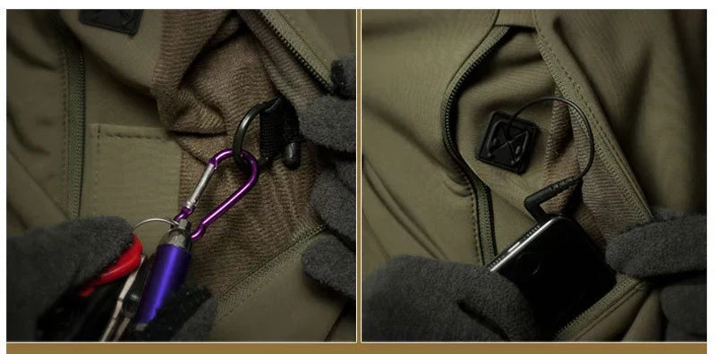Windjacke | Mit Kapuze | Taktisch | Outdoor-Jacke | Wasserdichte Regenjacke für Männer-Chaps Herrenmode