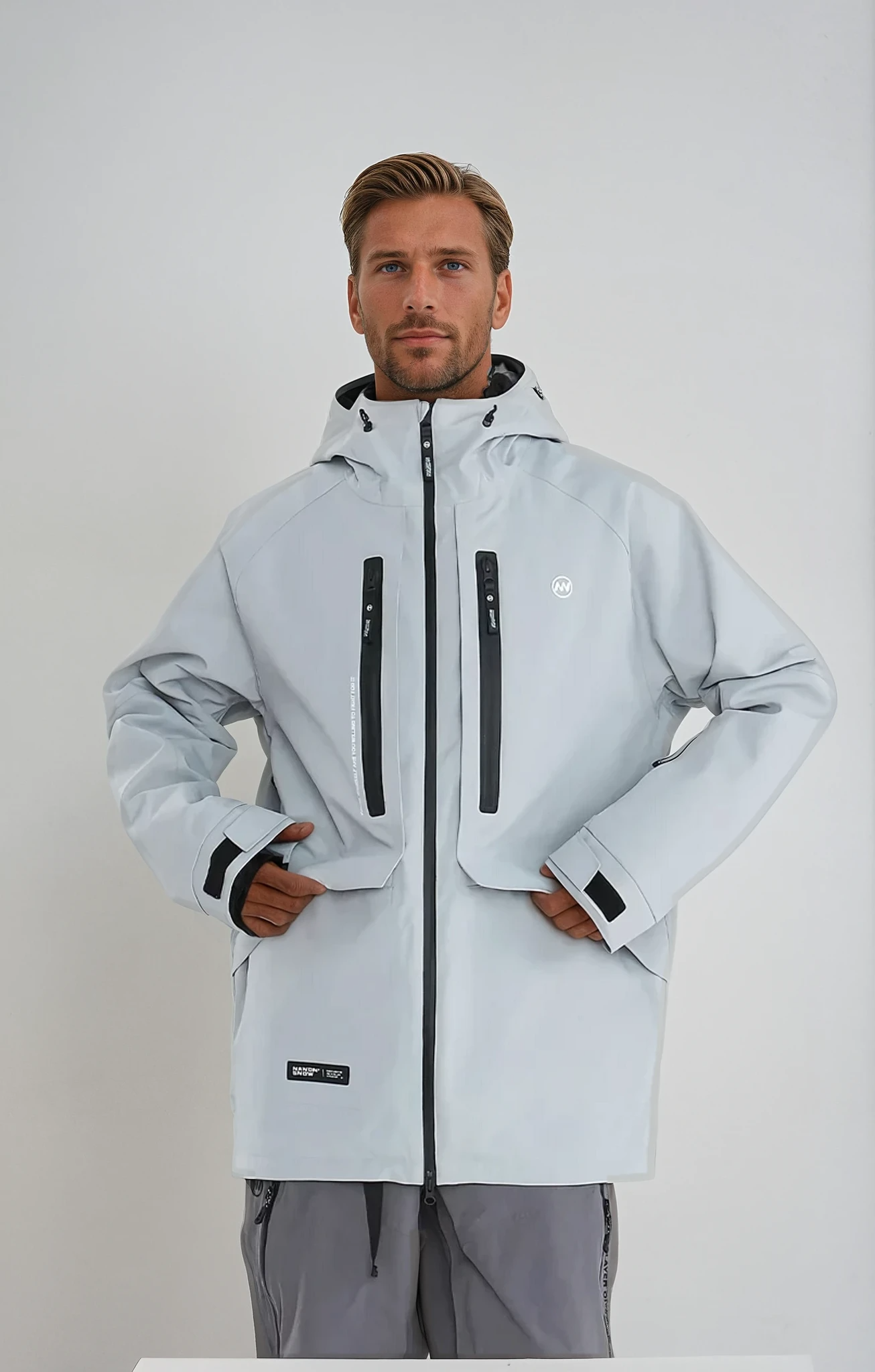 Wasserdichte Herren Windjacke Isoliert Oversized - BerlinGlamour