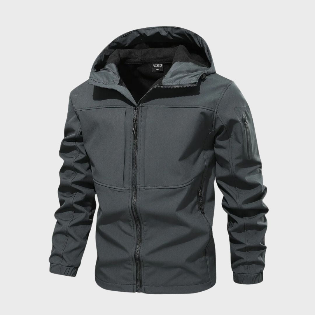 Windjacke – mit Kapuze – Outdoor – Softshelljacke – wasserdichte Jacke für Herren-Chaps Herrenmode