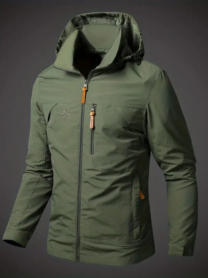 Wasserdichte Herren Outdoorjacke mit Kapuze - BerlinGlamour