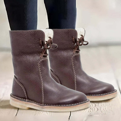 Wasserdichte Schneestiefel Warm Pelz-lined Winterstiefel Damen