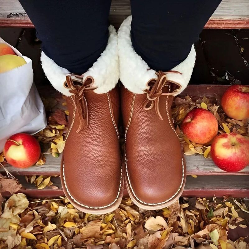 Wasserdichte Schneestiefel Warm Pelz-lined Winterstiefel Damen