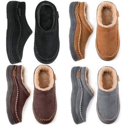 Winter Clogs | Warm | Fell gefüttert | Slipper | Herren Hausschuhe-Chaps Herrenmode