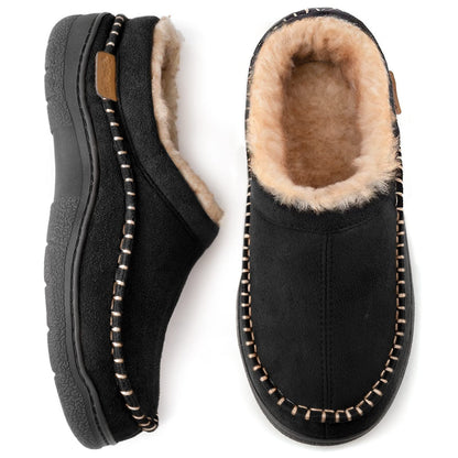 Herren Hausschuhe Warm Fellgefüttert Winter Clogs - BerlinGlamour