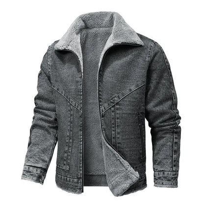 Herren Winterjacke Warm Isoliert Fleece Reißverschluss - BerlinGlamour