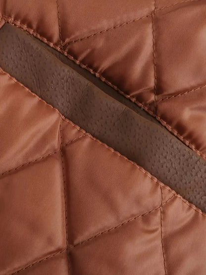 Winter-Lederjacke | Kunstleder | Kapuzenjacke | Steppfutterjacke | Herrenjacken-Chaps Herrenmode