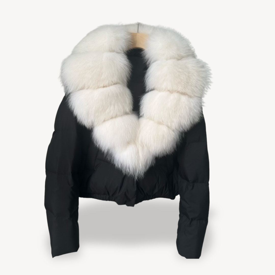Winter-Pufferjacke mit Kunstpelzkragen für Damen | Loravelle 5