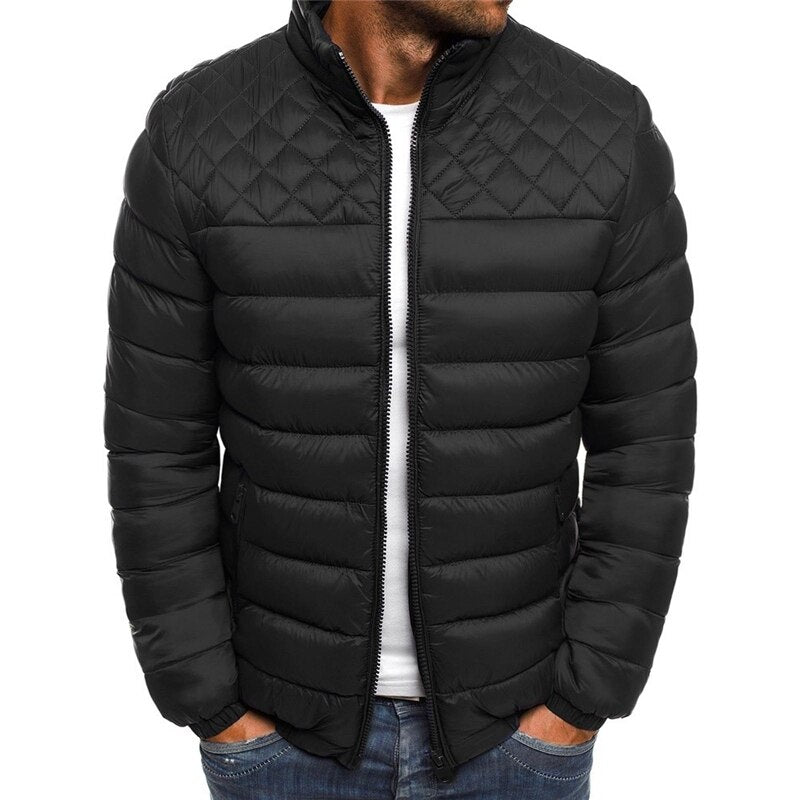 Isolierende Herren Daunenjacke Leicht Reißverschluss Winter - BerlinGlamour