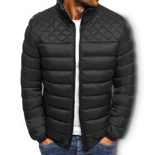Herren Winterjacke Leicht Daunenjacke Reißverschluss Warm - BerlinGlamour