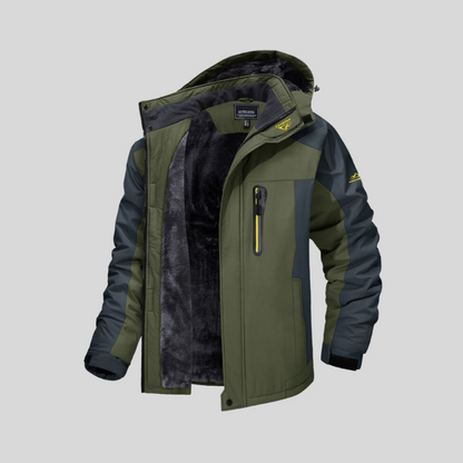 Herren Winterjacke Warm Fleece Kapuze Schneejacke - BerlinGlamour