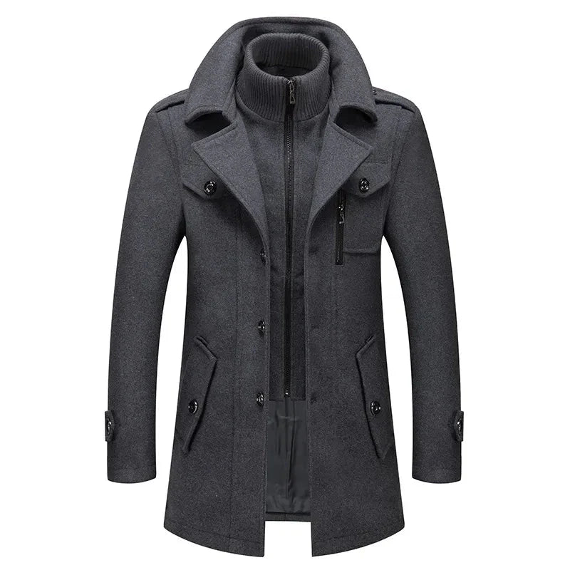 Herren Winterjacke Kragen Mantel Warm Isoliert - BerlinGlamour