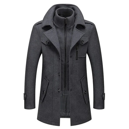 Herren Winterjacke Kragen Mantel Warm Isoliert - BerlinGlamour