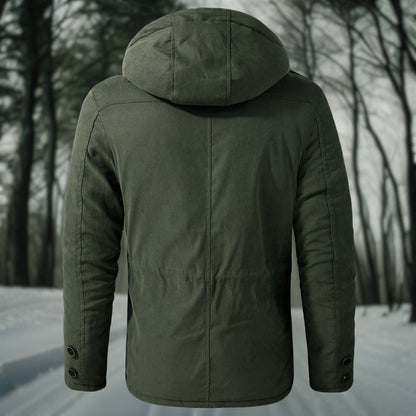 Winterjacke – mit Kapuze – mit Fleece gefüttert - Daunenjacke – Wintermäntel und -jacken für Herren-Chaps Herrenmode