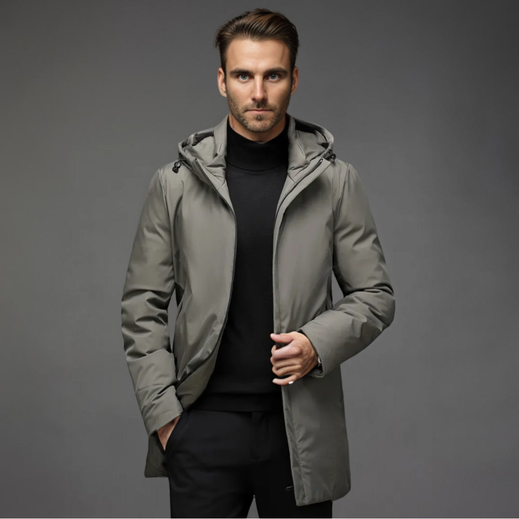 Warme Winterjacke Herren Kapuze Winddicht - BerlinGlamour