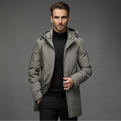 Warme Winterjacke Herren Kapuze Winddicht - BerlinGlamour
