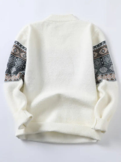 Winterpullover | Rundhalsausschnitt | Lockere Passform | Strickpullover | Herrenpullover-Chaps Herrenmode