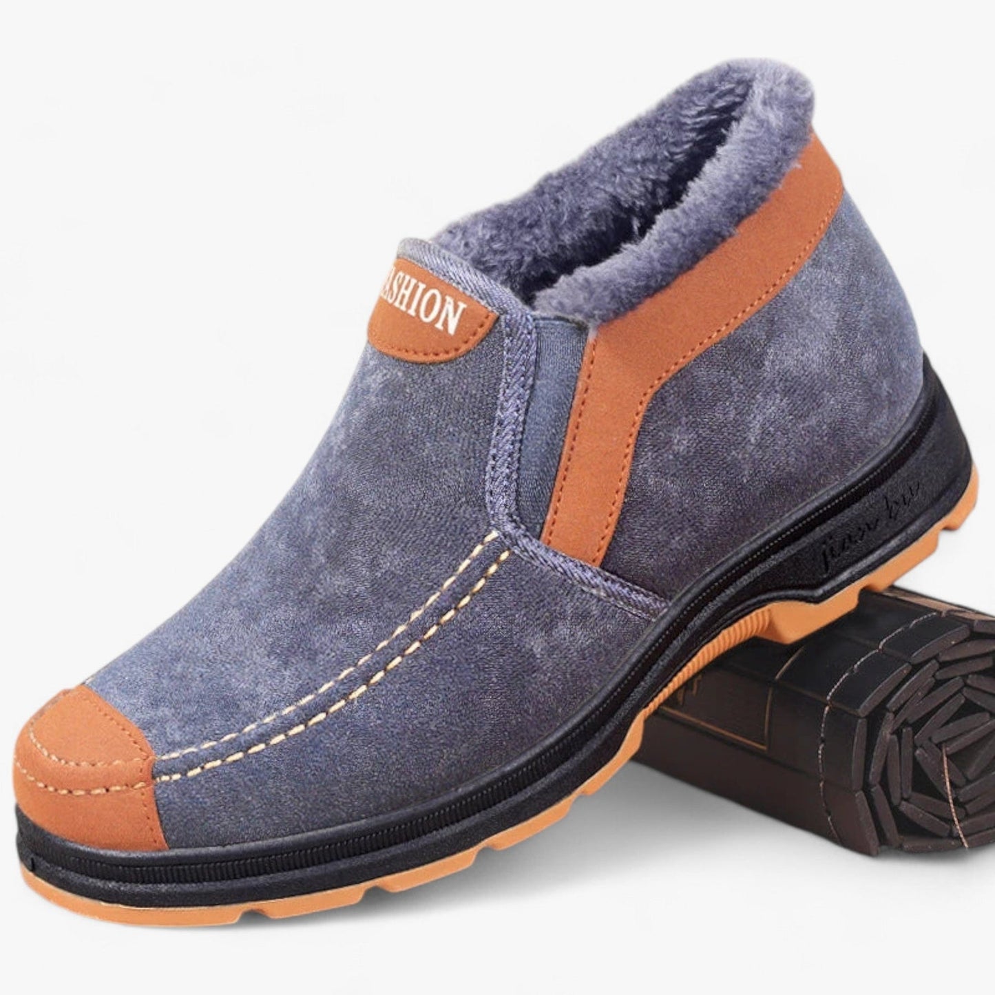 Rutschfeste Winterschuhe Herren Fleece gefüttert Slip-On - BerlinGlamour