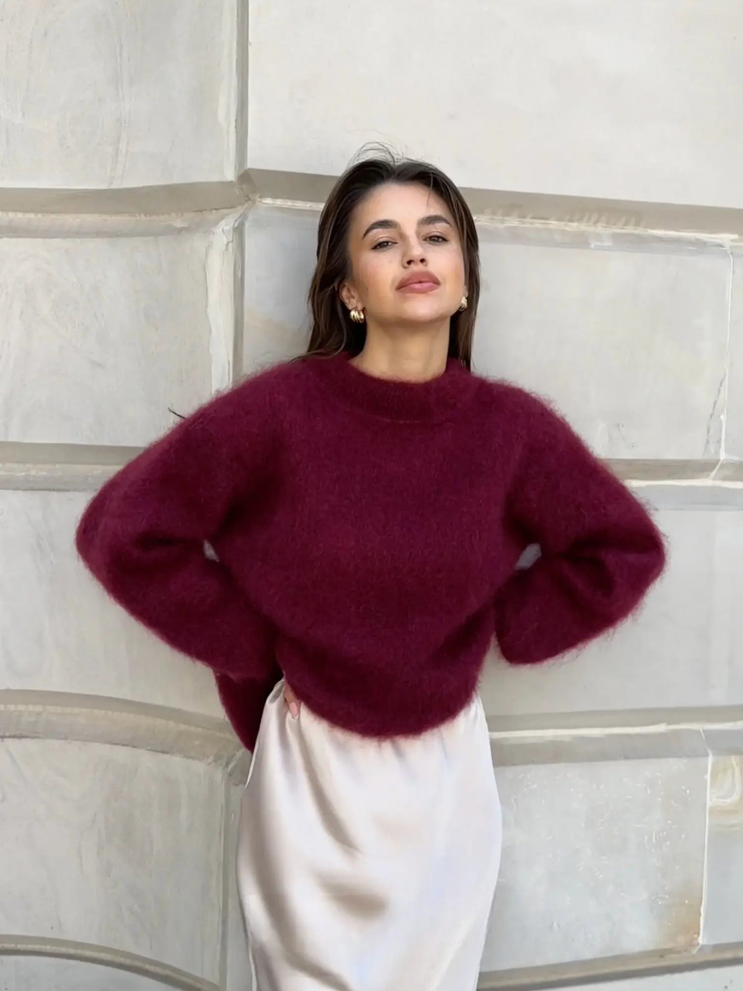 Weicher Mohair Pullover Damen Groß - BerlinGlamour