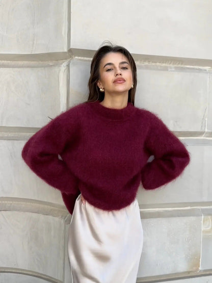 Weicher Mohair Pullover Damen Groß - BerlinGlamour