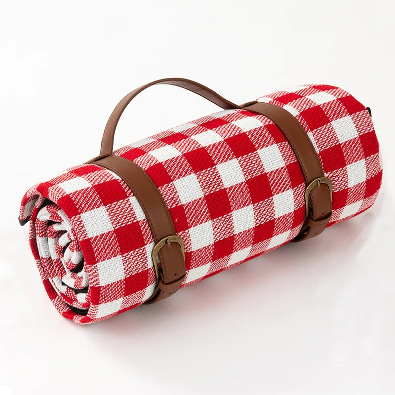 Wasserdichte Picknickdecke XXL 200x200 cm Kariert - BerlinGlamour