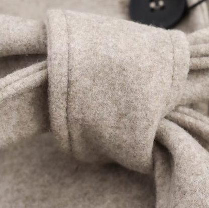 Woll-Trenchcoat mit Pelz für Damen 4