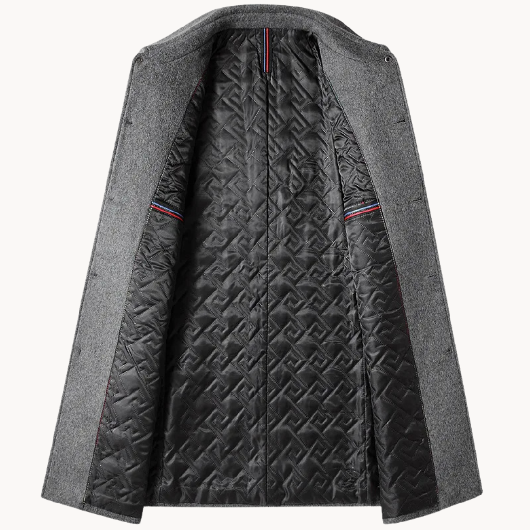Wollmantel mit Revers für Herren 1