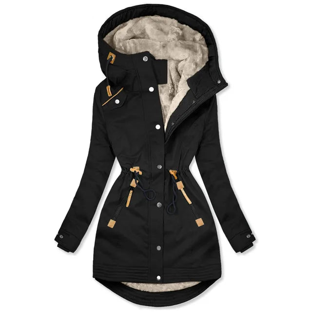 Wetterfeste Damen Parka Jacke Warm Isoliert