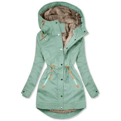 Wetterfeste Damen Parka Jacke Warm Isoliert