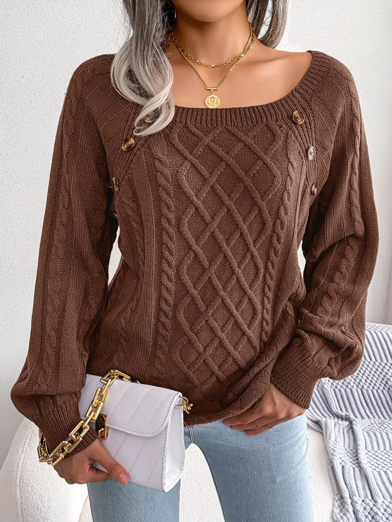 Damenpullover Lässig Bequem Modern