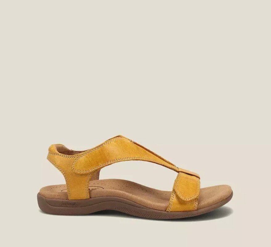 Orthopädische Ledersandalen Damen Bequem