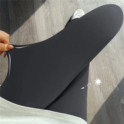 Damen Leggings Sportlich Mit Tasche Für Yoga
