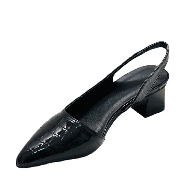 Damen Pumps Frühling Blockabsatz Elegante Schuhe