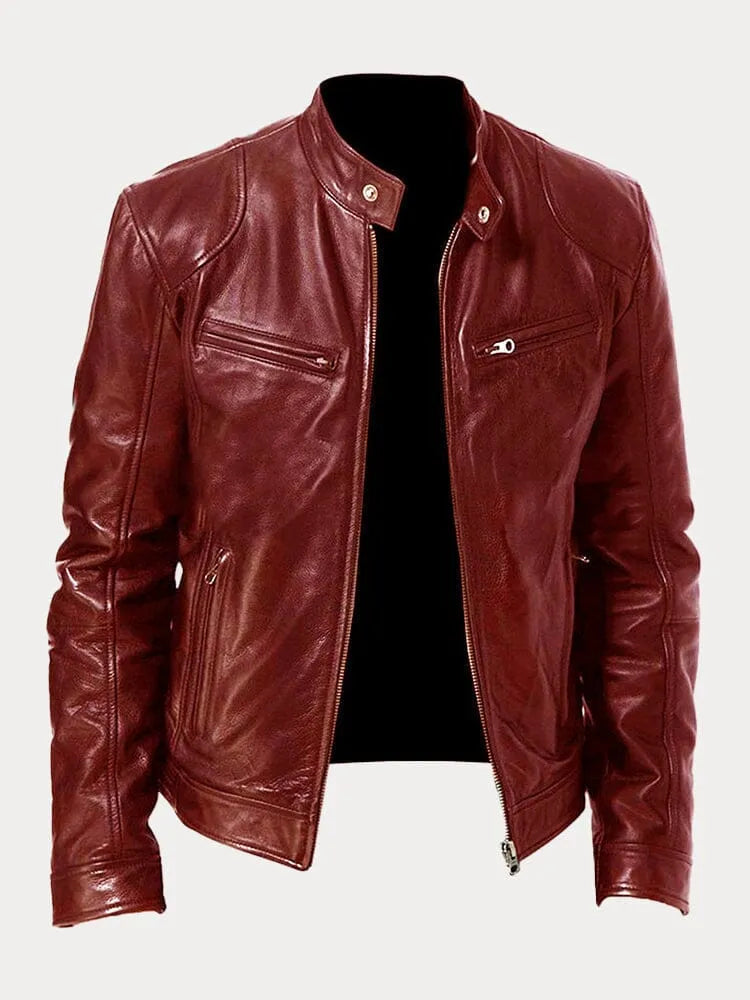Damen Lederjacke Stylisch Motojacke Schwarz - BerlinGlamour