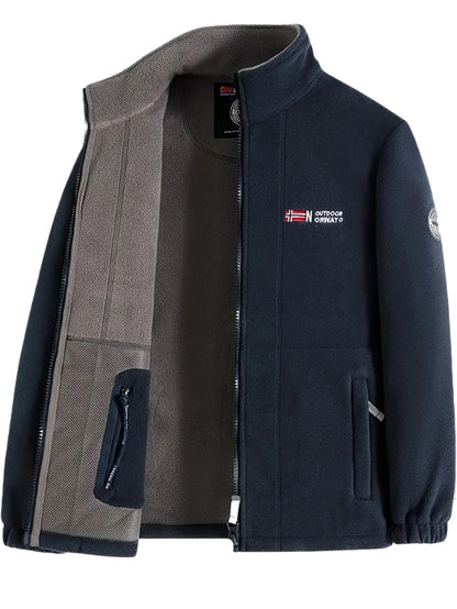 Herren Outdoor Jacke Warm Reißverschluss Winter - BerlinGlamour