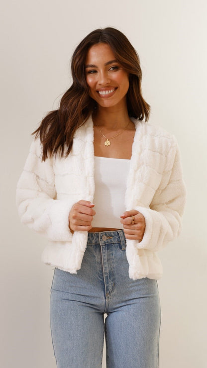 Damen Freizeitjacke Kurz Modern Offen - BerlinGlamour